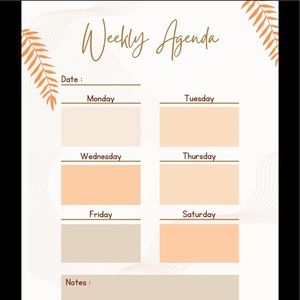Weekly Planner My New Etsy shop EZLivingFinds